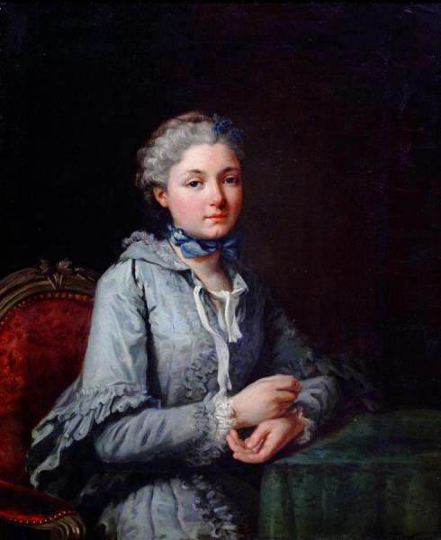 Portrait Of Innocente Guillemette De Rosnyvinen De Pire by Carle Van Loo