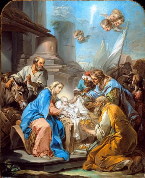 The Adoration Of The Magi by Carle Van Loo