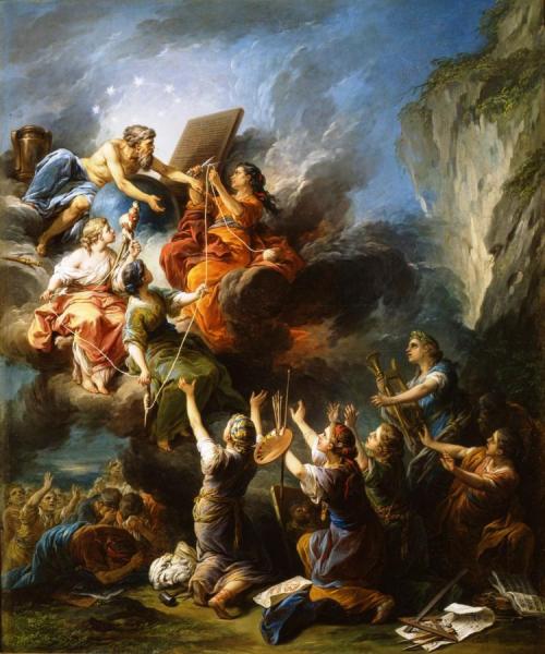The Arts Begging Destiny To Spare The Life Of Mme De Pompadour by Carle Van Loo Oil Painting Reproductions