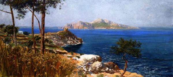 Capri From Sorrento by Carlo Brancaccio