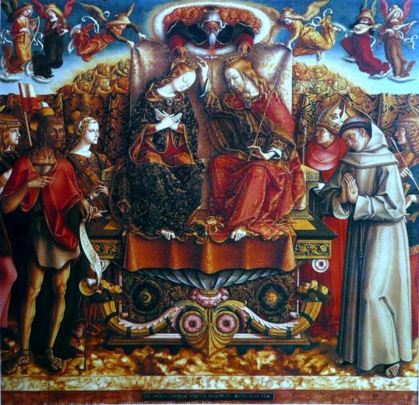 Carlo Crivelli Coronation Of Mary(1493)