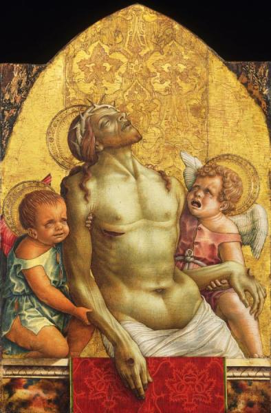 Carlo Crivelli Dead Christ Supported By Two Angels