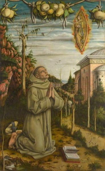 The Vision Of The Blessed Gabriele by Carlo Crivelli