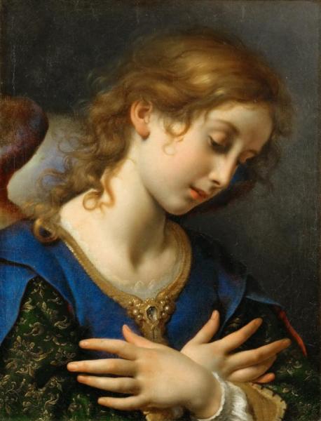 The Angel Of The Annunciation(1653) by Carlo Dolci