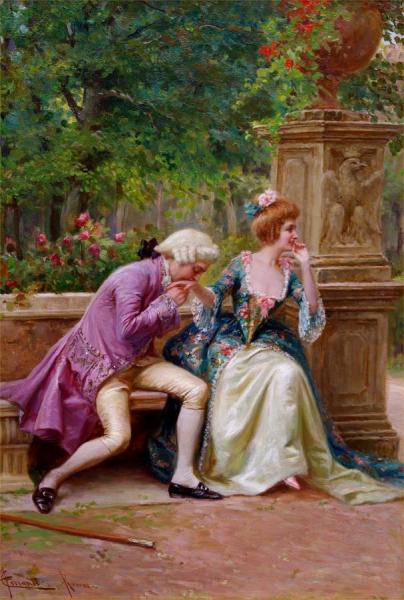 An Amorous Advance, 1908 by Carlo Ferranti