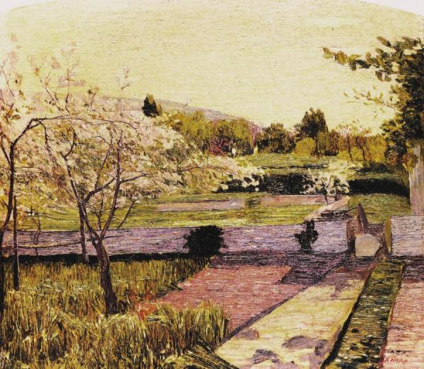 Cherry Blossoms by Carlo Fornara