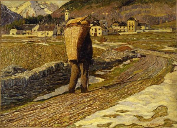 Evening In March by Carlo Fornara