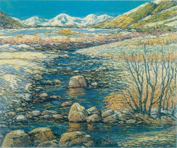Frozen River by Carlo Fornara