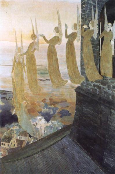 Evening Bells by Carlos Schwabe
