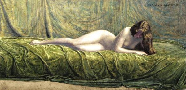 The Jade Ring by Carlos Schwabe