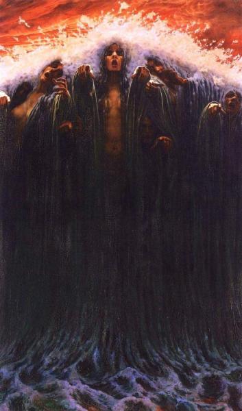 The Wave by Carlos Schwabe