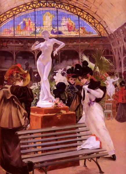 Cleo De Merode At The Salon by Carlos Vazquez Ubeda