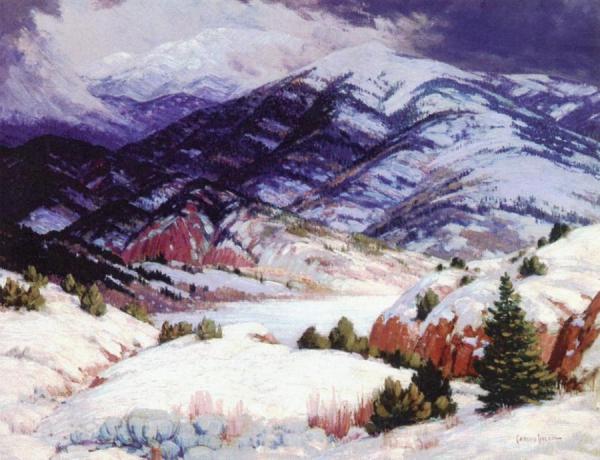 Northern New Mexico In Winter by Carlos Vierra