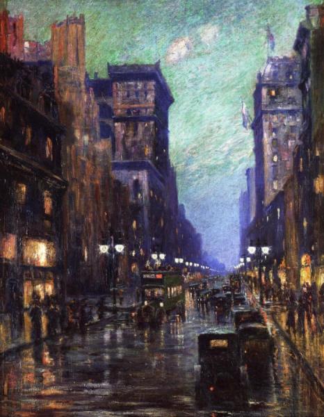 5th Avenue At Twilight by Carlton Fowler