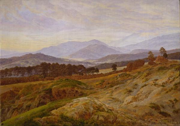 Mountain In Riesengebirge by Caspar David Friedrich