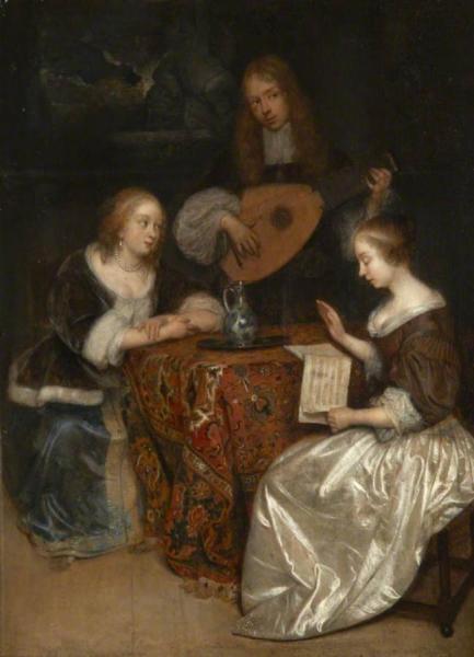 A Musical Conversation by Caspar Netscher