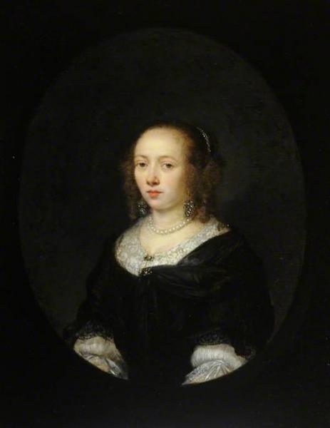 Portrait Of A Lady by Caspar Netscher