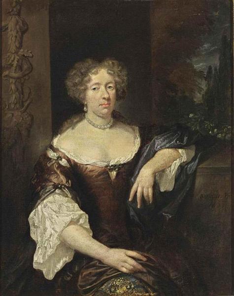 Portrait Of A Lady by Caspar Netscher