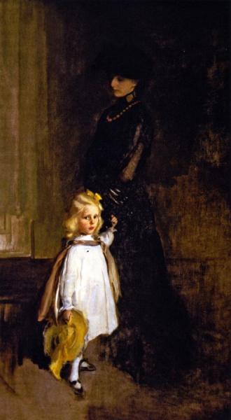 Mrs. Alexander Sedgwick And Daughter Christina by Cecilia Beaux