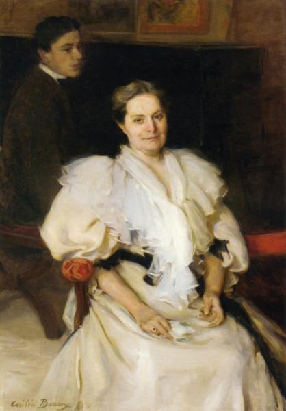 Mrs. Beauveau Borie And Her Son, Adolphe by Cecilia Beaux