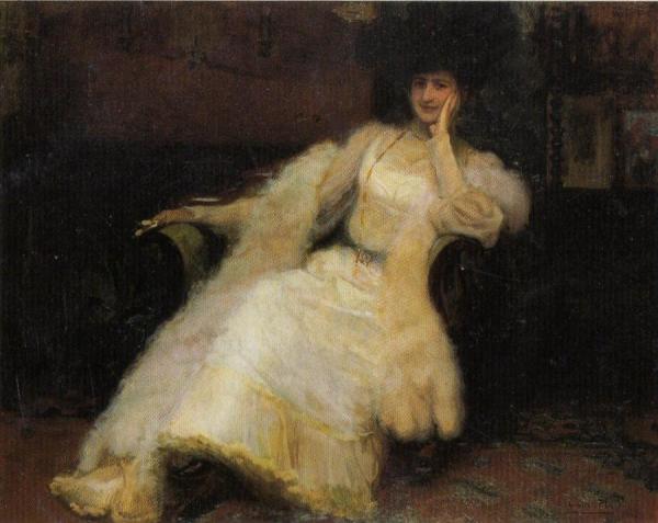 Retrato De Condesa by Cecilio Pla Y Gallardo Oil Painting Reproductions