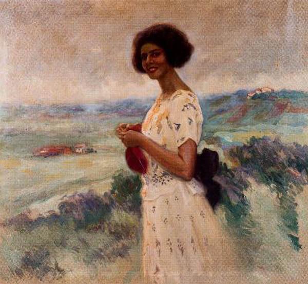 Retrato De Mujer by Cecilio Pla Y Gallardo