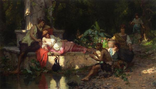 A Summer Idyll by Cesare Augusto Detti