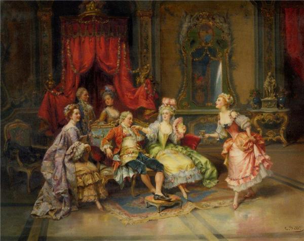 Cesare Augusto Detti Louis Xv In The Throne Room