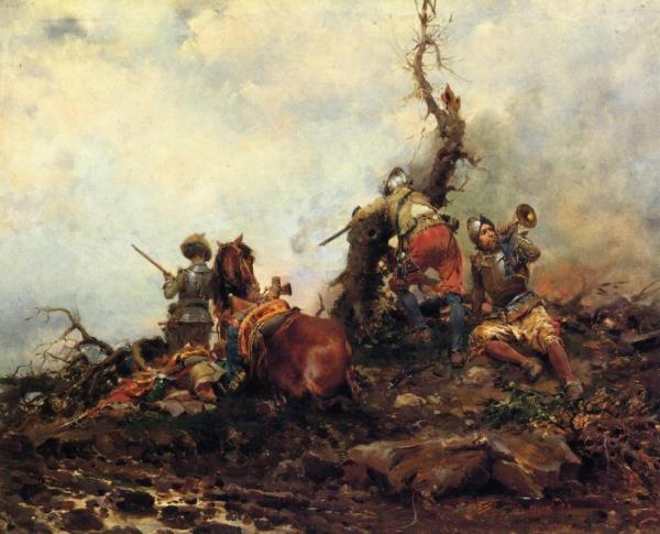 Sounding Of The Horn by Cesare Augusto Detti