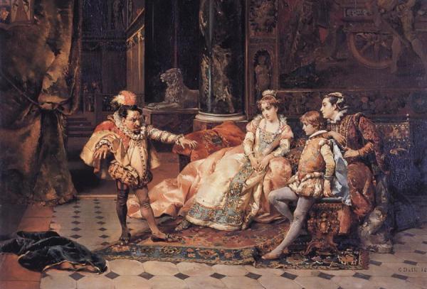 The Court Jester by Cesare Augusto Detti Oil Painting Reproductions