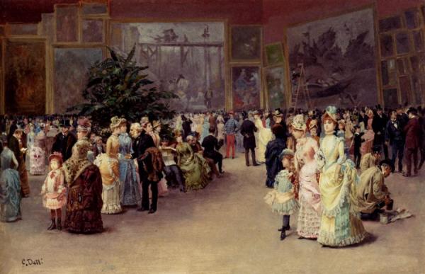 Varnishing Day by Cesare Augusto Detti