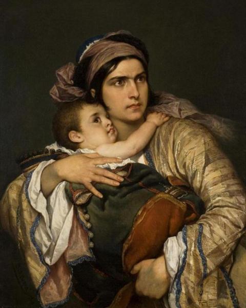 Greek Mother by Cesare Dell'acqua