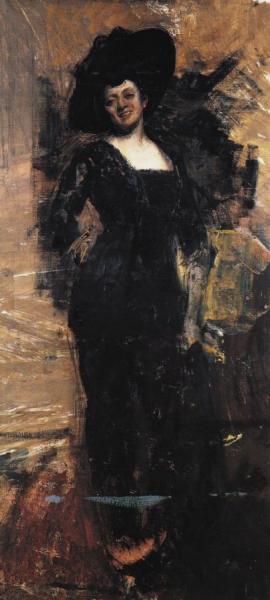 Amalia Pirovano by Cesare Tallone