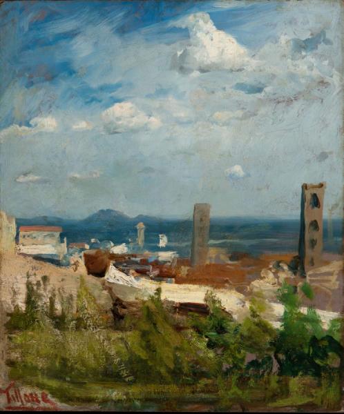 Bergamo by Cesare Tallone Oil Painting Reproductions
