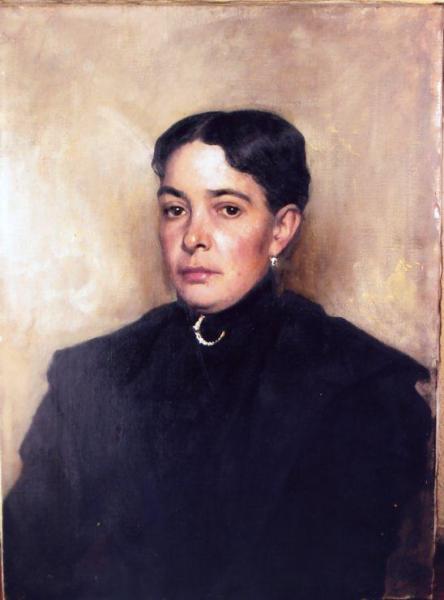 Portrait Of A Woman by Cesare Tallone