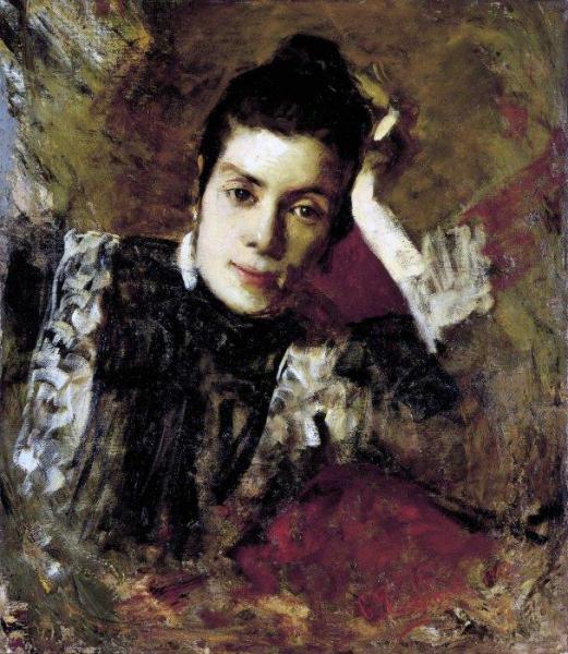 Portrait Of A Woman by Cesare Tallone Oil Painting Reproductions