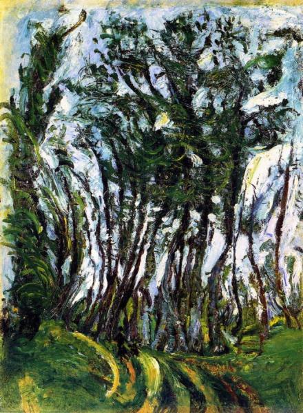 Autumn Trees, Champigny by Chaim Soutine Oil Painting Reproductions