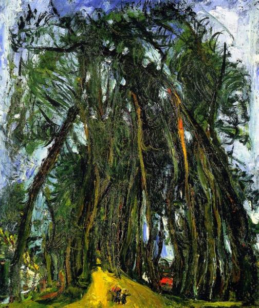 Avenue Of Trees At Chartres by Chaim Soutine