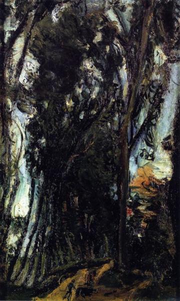 Avenue Of Trees At Chartres by Chaim Soutine