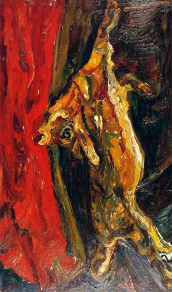 Calf With Red Curtain by Chaim Soutine