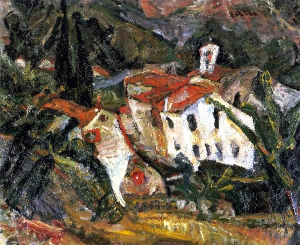 Céret Landscape by Chaim Soutine Oil Painting Reproductions