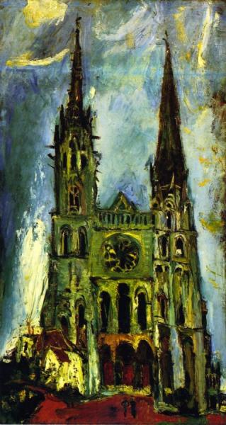Chartres Cathedral by Chaim Soutine