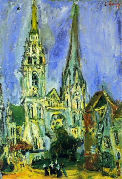 Chartres Cathedral by Chaim Soutine