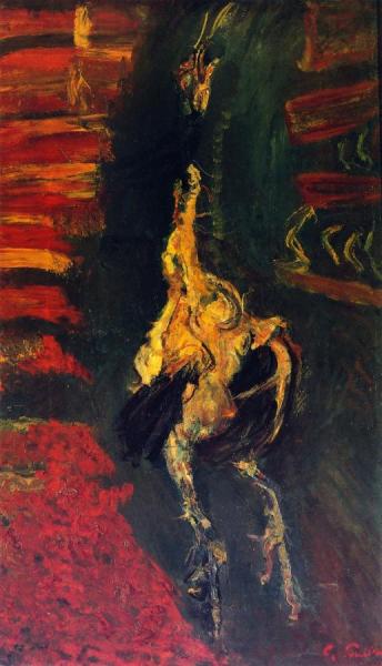 Chicken Hanging Against A Brick Wall by Chaim Soutine