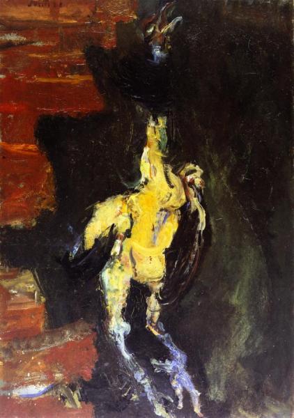 Chicken Hanging Before A Brick Wall by Chaim Soutine
