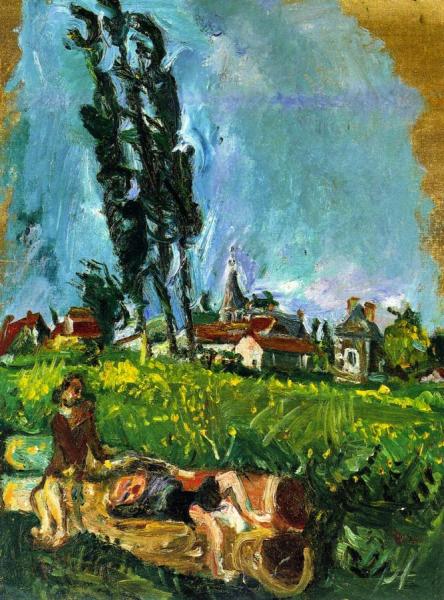Children Playing At Chimpigny by Chaim Soutine