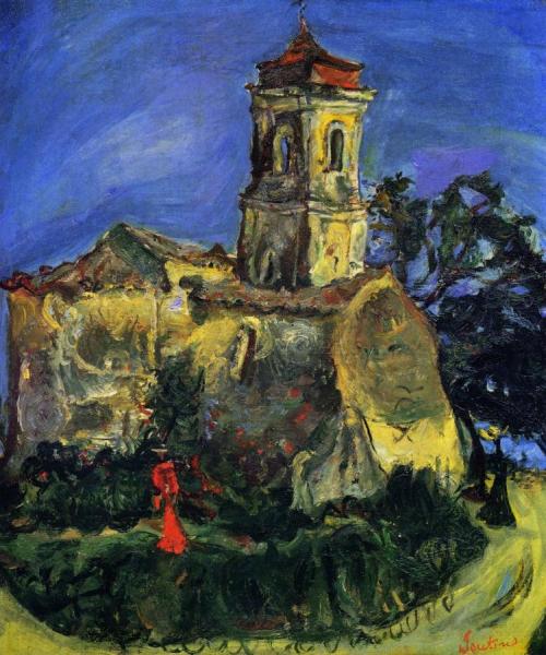 Church At Cagnes by Chaim Soutine