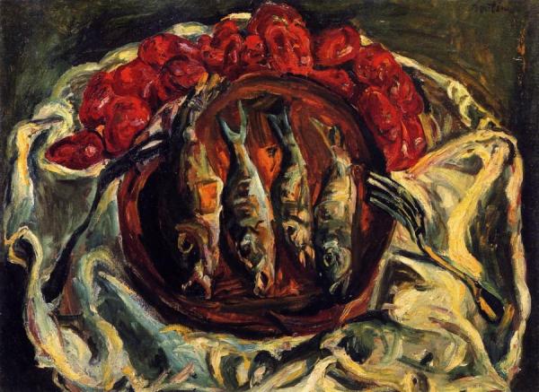 Chaim Soutine Fish And Tomatoes