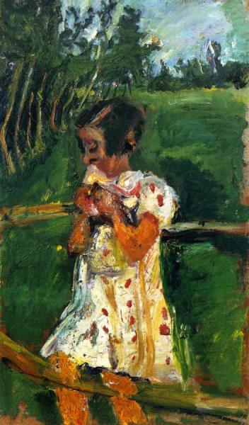 Girl At Fence by Chaim Soutine