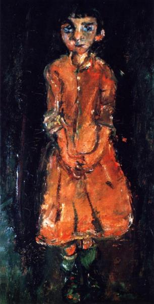 Girl In Pink Dress by Chaim Soutine Oil Painting Reproductions